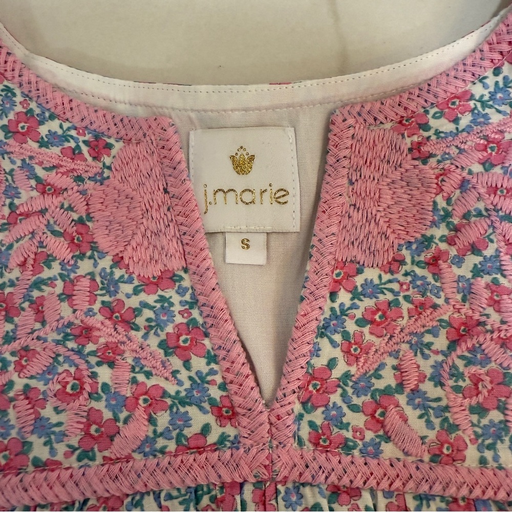 NWT J. Marie Floral Print Top - Picture 3 of 3